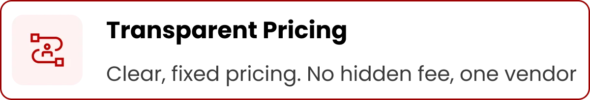Transparent Pricing-card